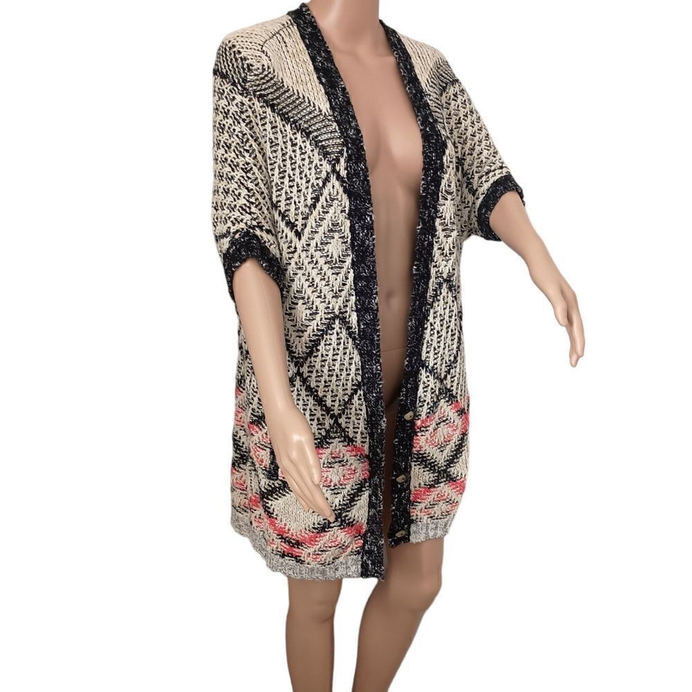Cabi Cardigan Sweater S Grandpa Oversized Boho Cozy Chenille Farmhouse Rustic. - Picture 3 of 16